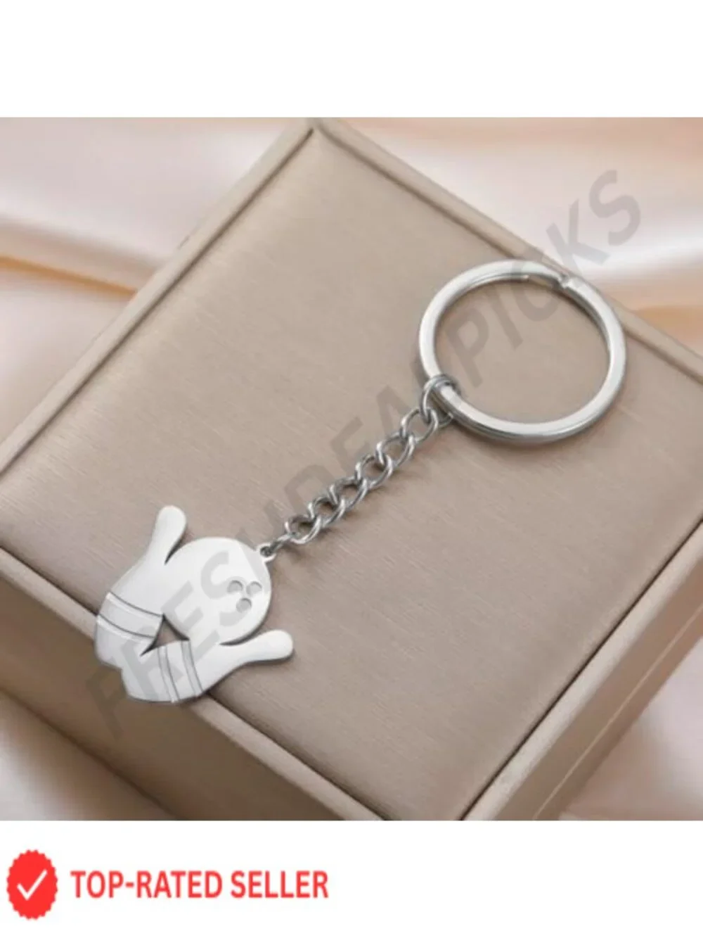 Bowling Ball Keychain Stainless Steel Purse Charm Bag Accessory Sports Party